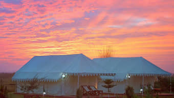 Paranomic view of the campsite