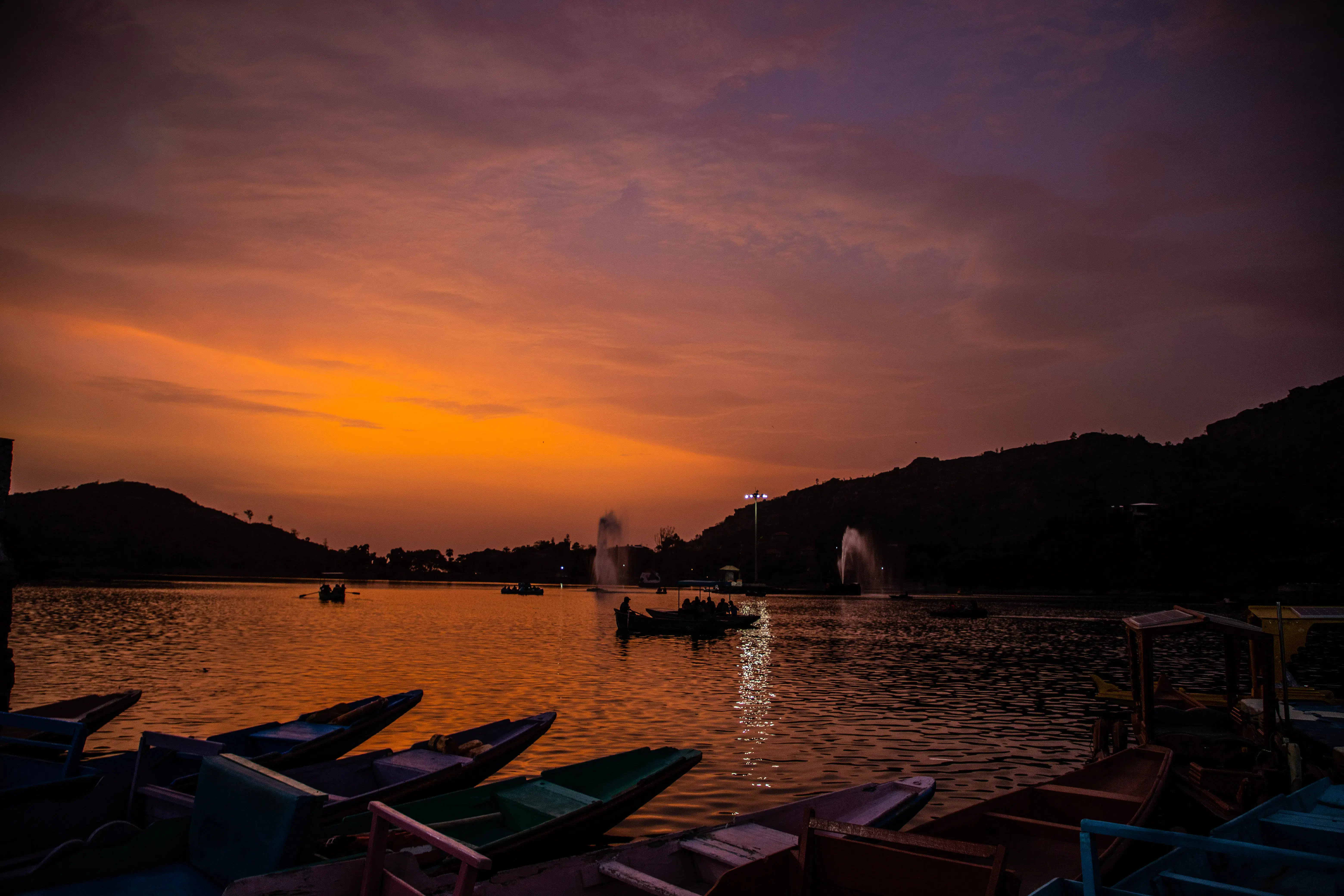 Sunset at Nakki Lake