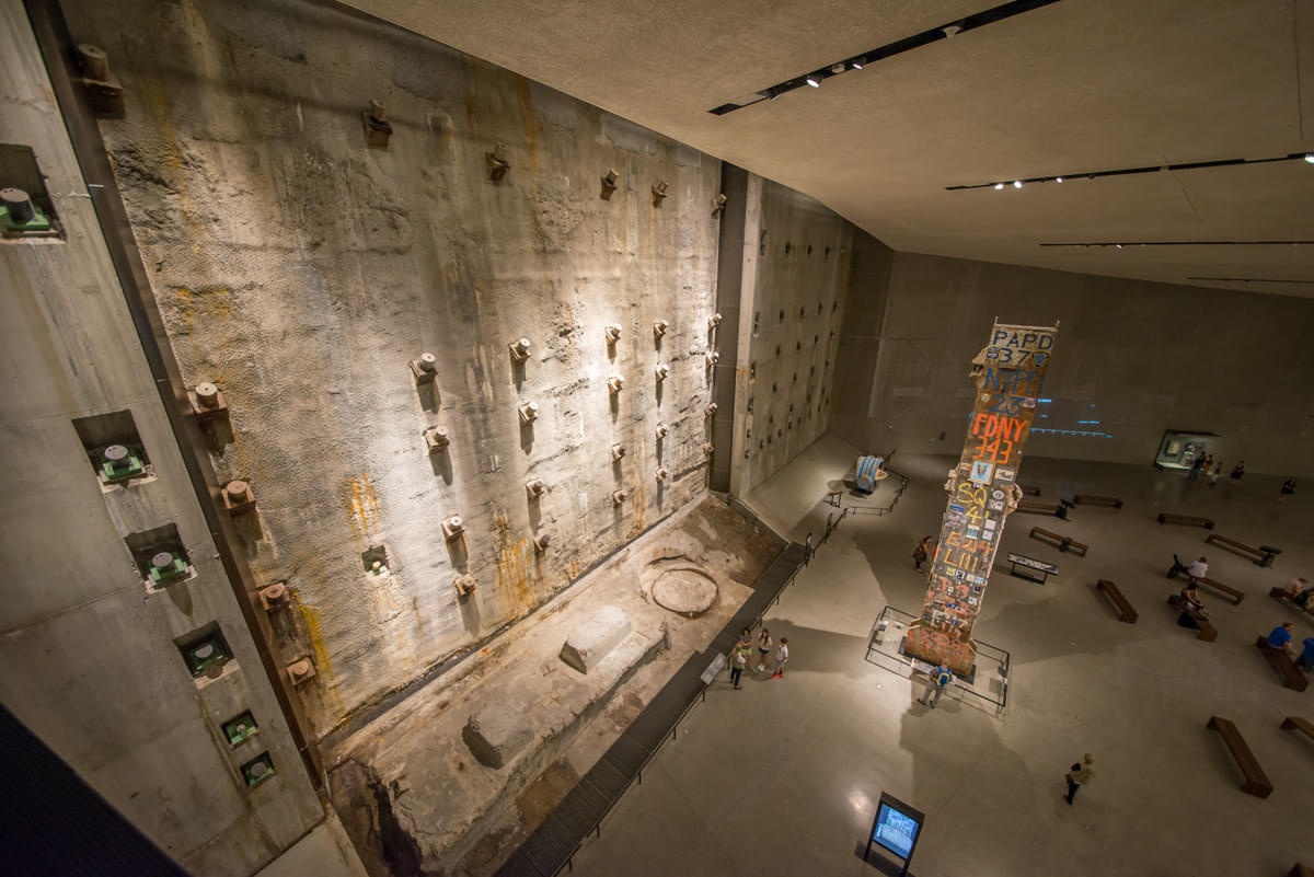 Pillar inside 911 Museum