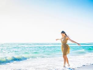 Tourist enjoying time at the Andaman Islands