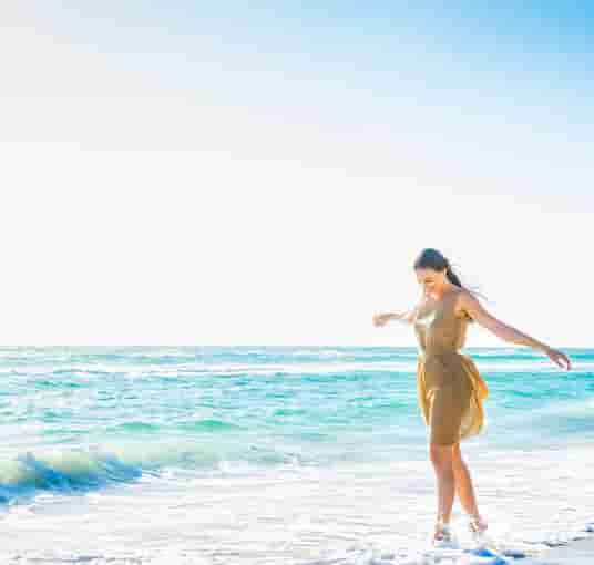 Tourist enjoying time at the Andaman Islands