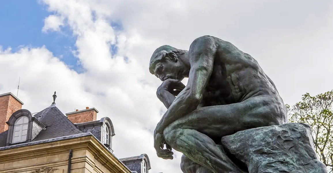Marvel at the famous Rodin Sculpture, The Thinker