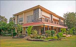 Aerial view of Golden Turtle Farm from the front side