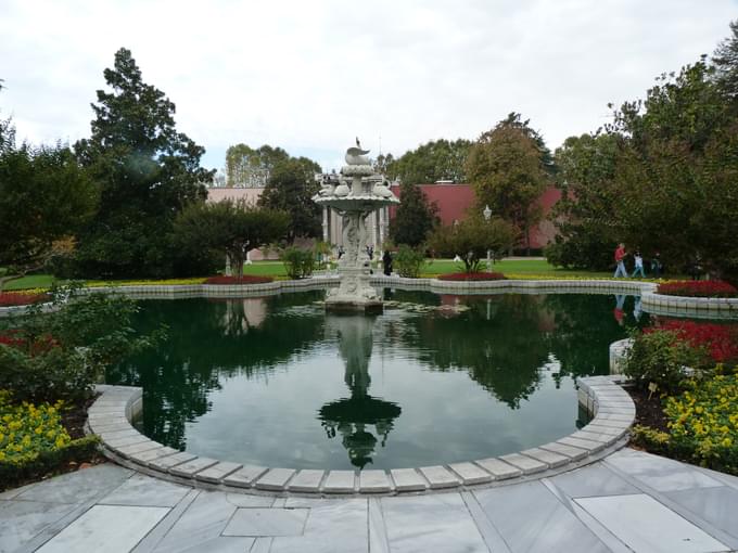 The Tea Garden of Dolmabahce Palace