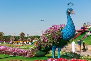 Flower installation at Dubai Miracle Garden