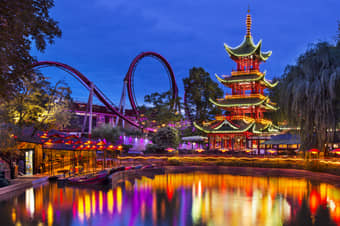 Visit the Tivoli Gardens Amusement Park with your family and friends