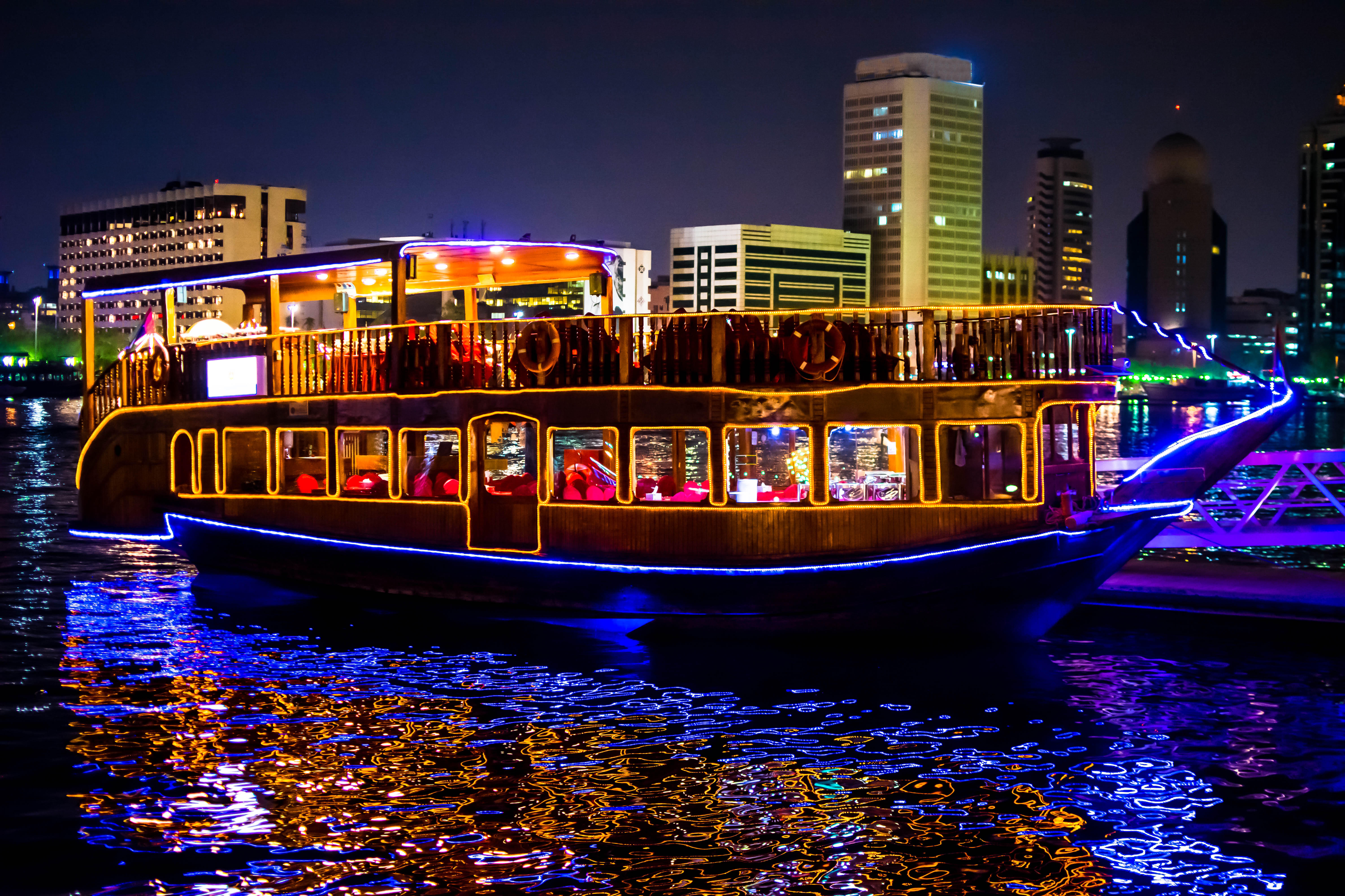 Have fun at Dhow Dinner Cruise in Dubai Creek