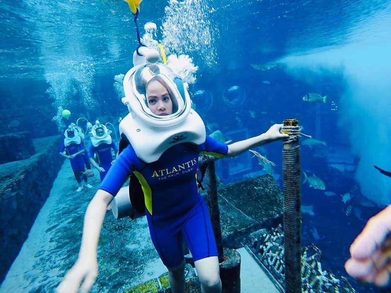 Experience the underwater walk with Aquatrek