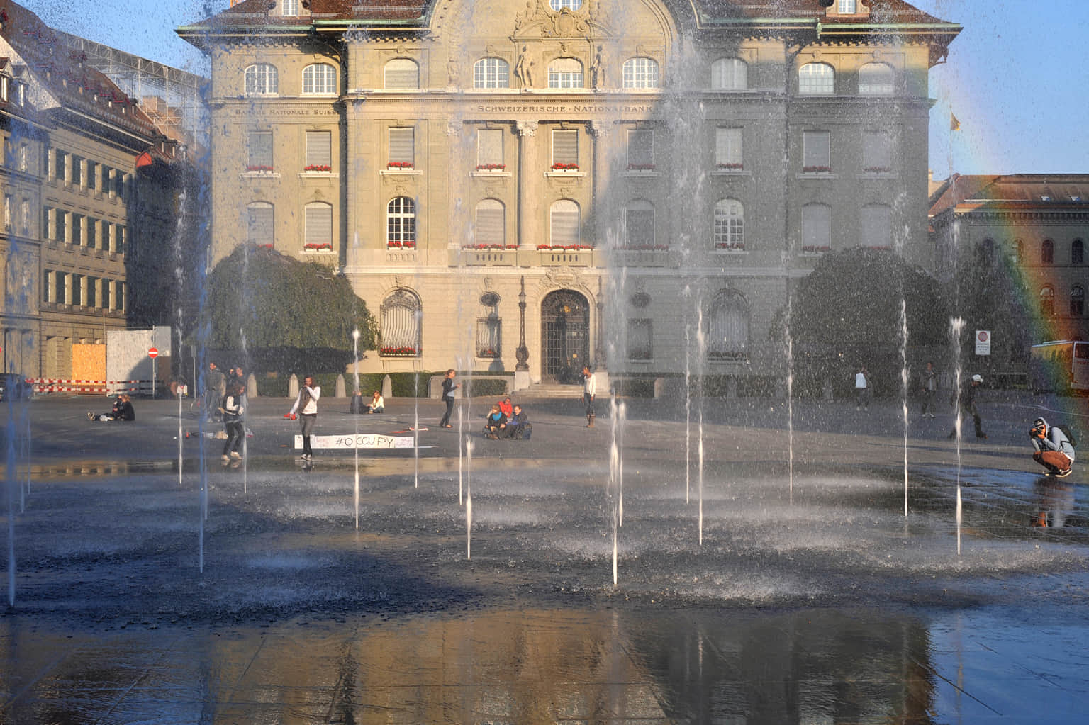 Witness the Dynamic Water Fountain Display