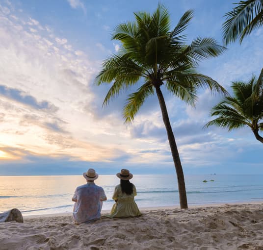 Couple on Radhanagar Beach, Andaman