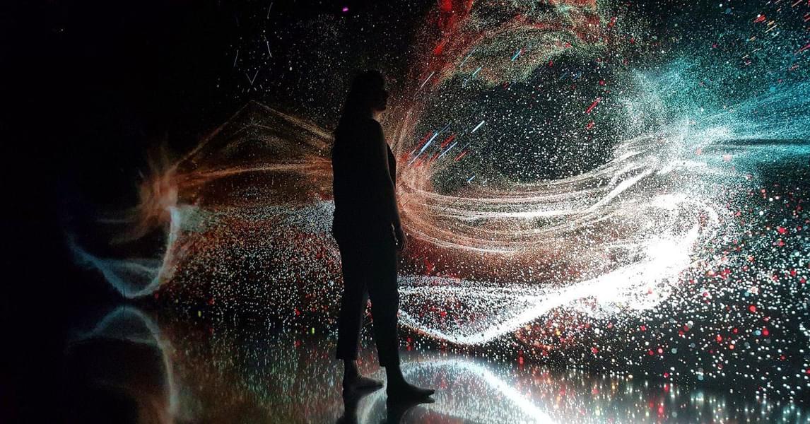 Get mesmerized by the spectacular digital art at the Nxt Museum