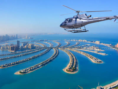 Fly over the Palm Island on a 12-minute helicopter ride