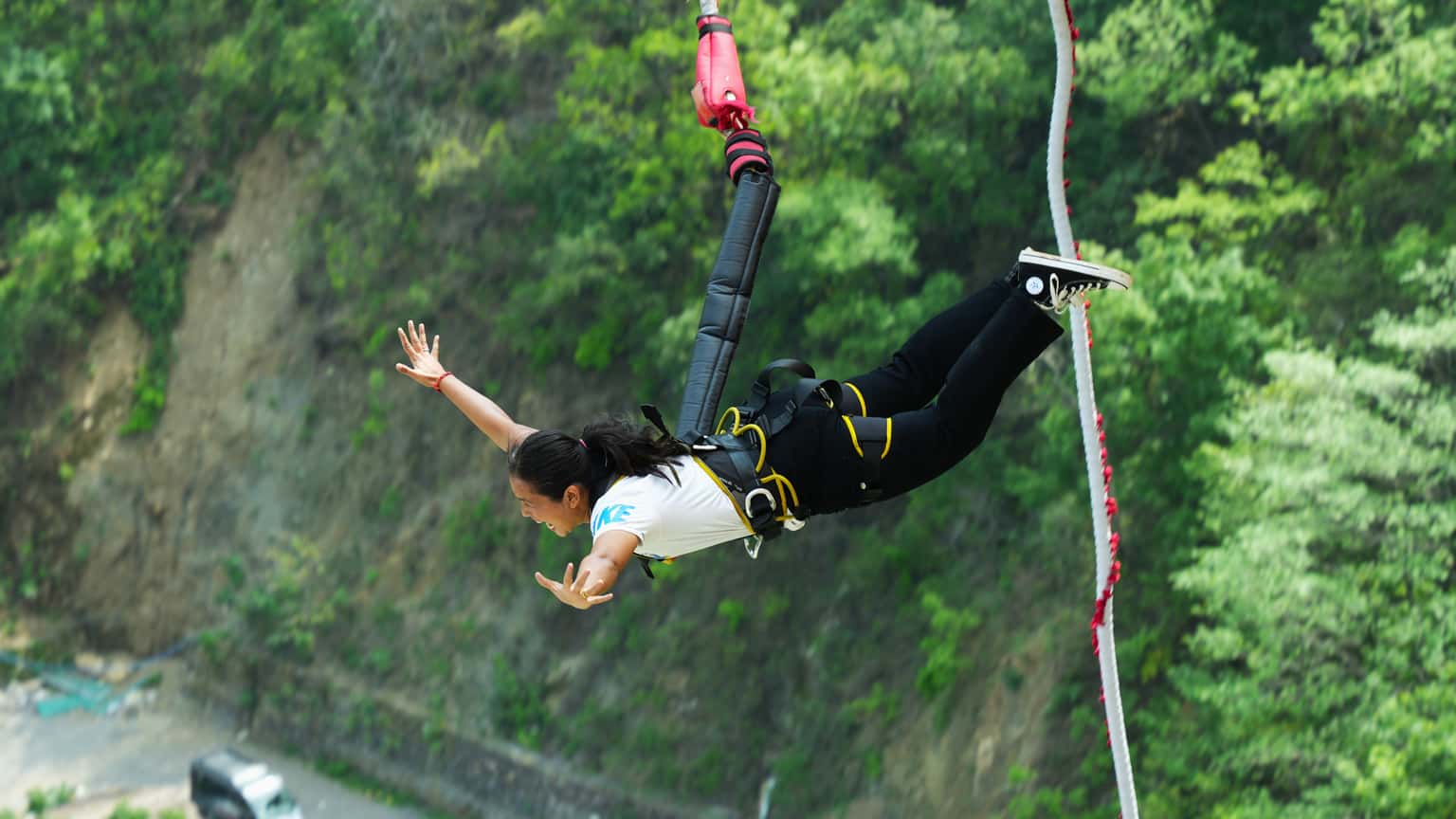 Indias Highest Freestyle Bungee Jumping, Rishikesh
