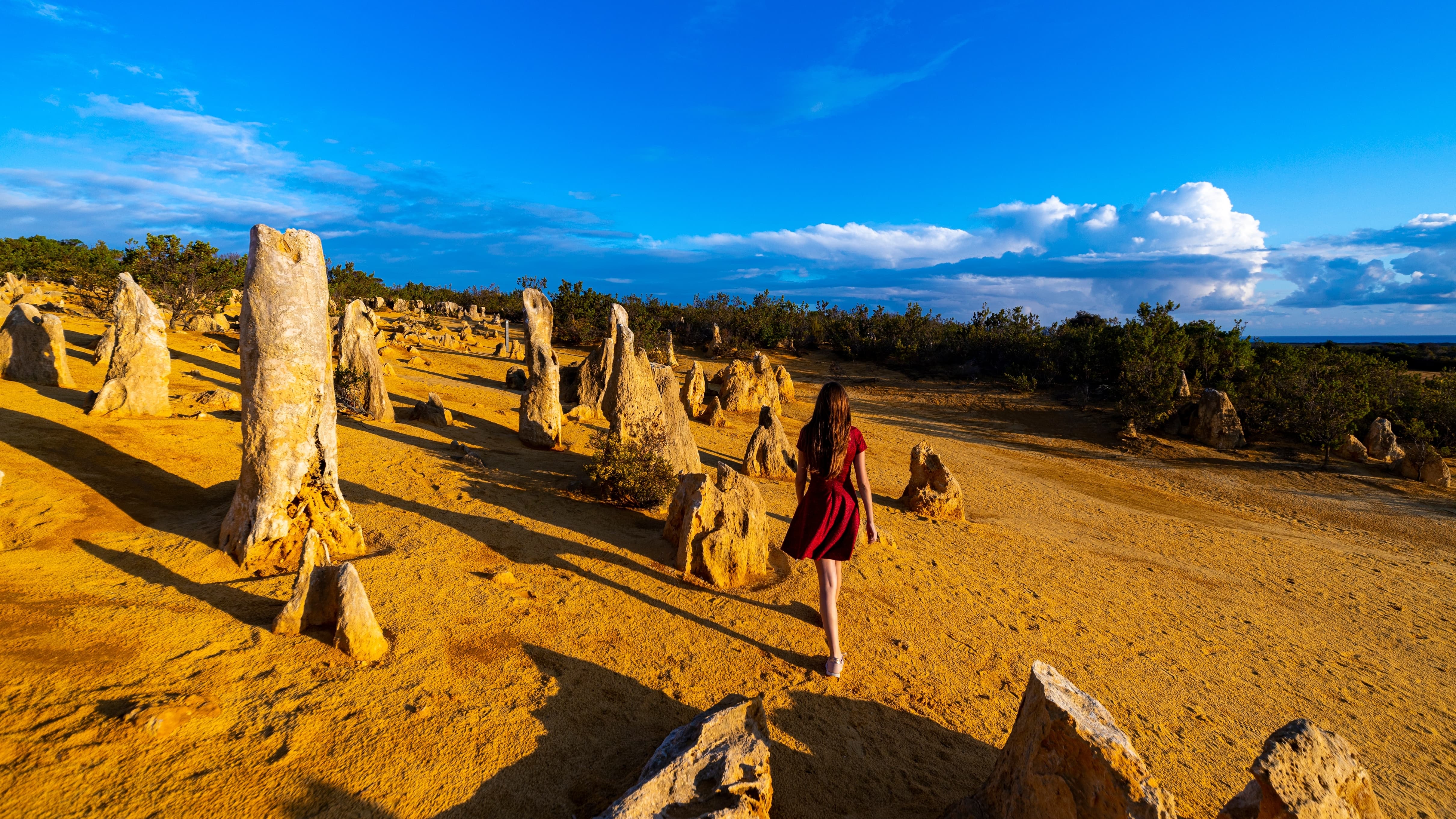 Tourist enjoying at Nambung National Park