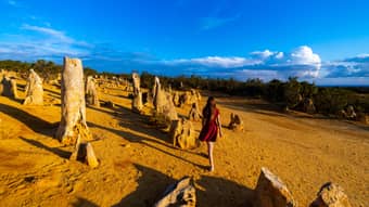 Tourist enjoying at Nambung National Park