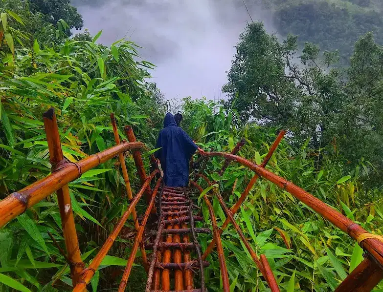 Bamboo Trek at Wahkhen, Meghalaya