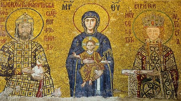Mosaics inside Hagia Sophia
