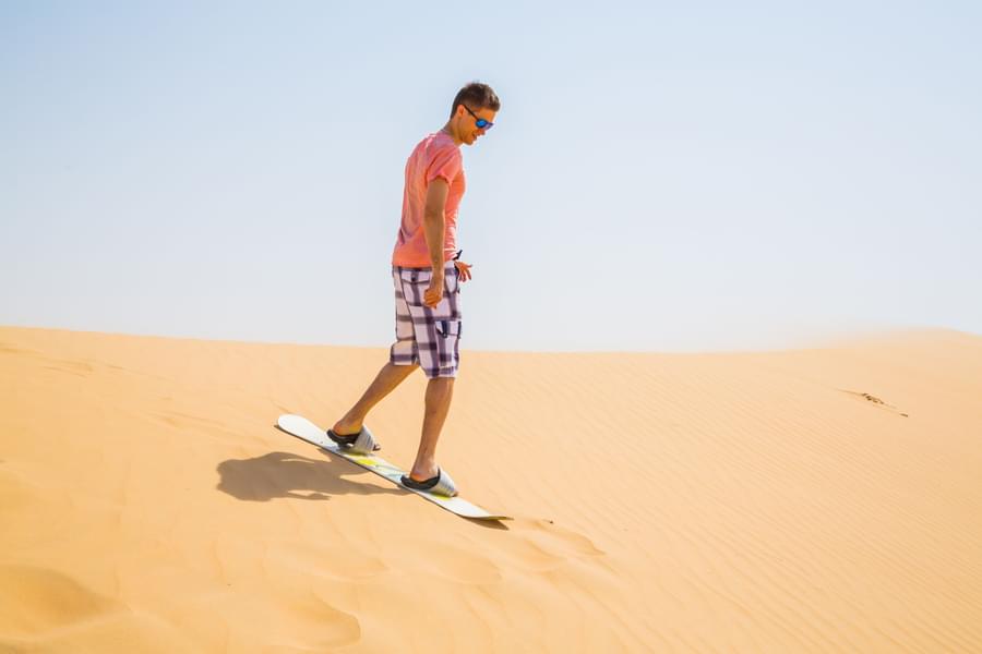 Sandboarding in Dubai