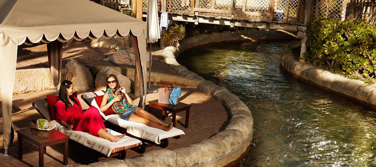 Spend a peaceful time in luxury cabanas