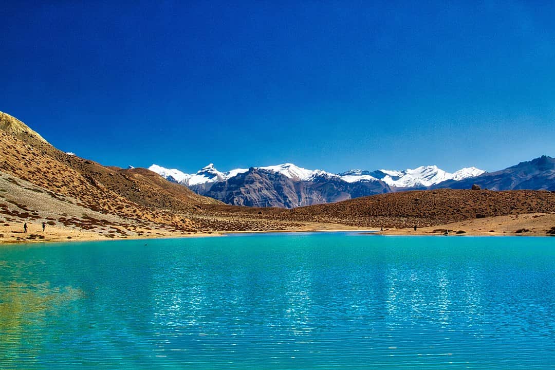 Camp near the Dhankar Lake