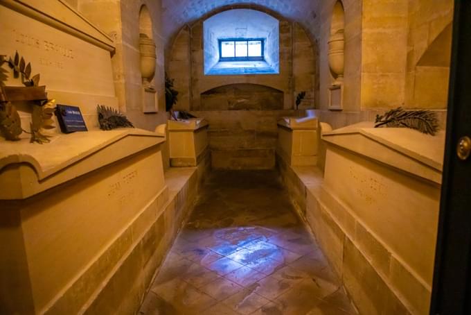 Alexander Dumas tomb in the crypts of Pantheon Paris