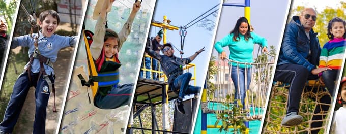 Kids enjoying the joy filled activities 