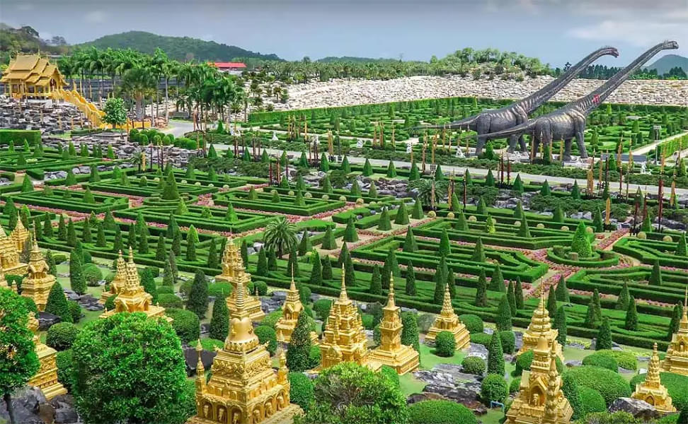 Explore Nong Nooch Tropical Botanical Garden, spread over 500-acres of area