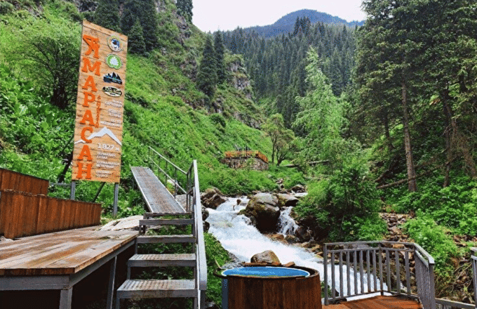 Trip to Alma-Arasan Springs, Almaty