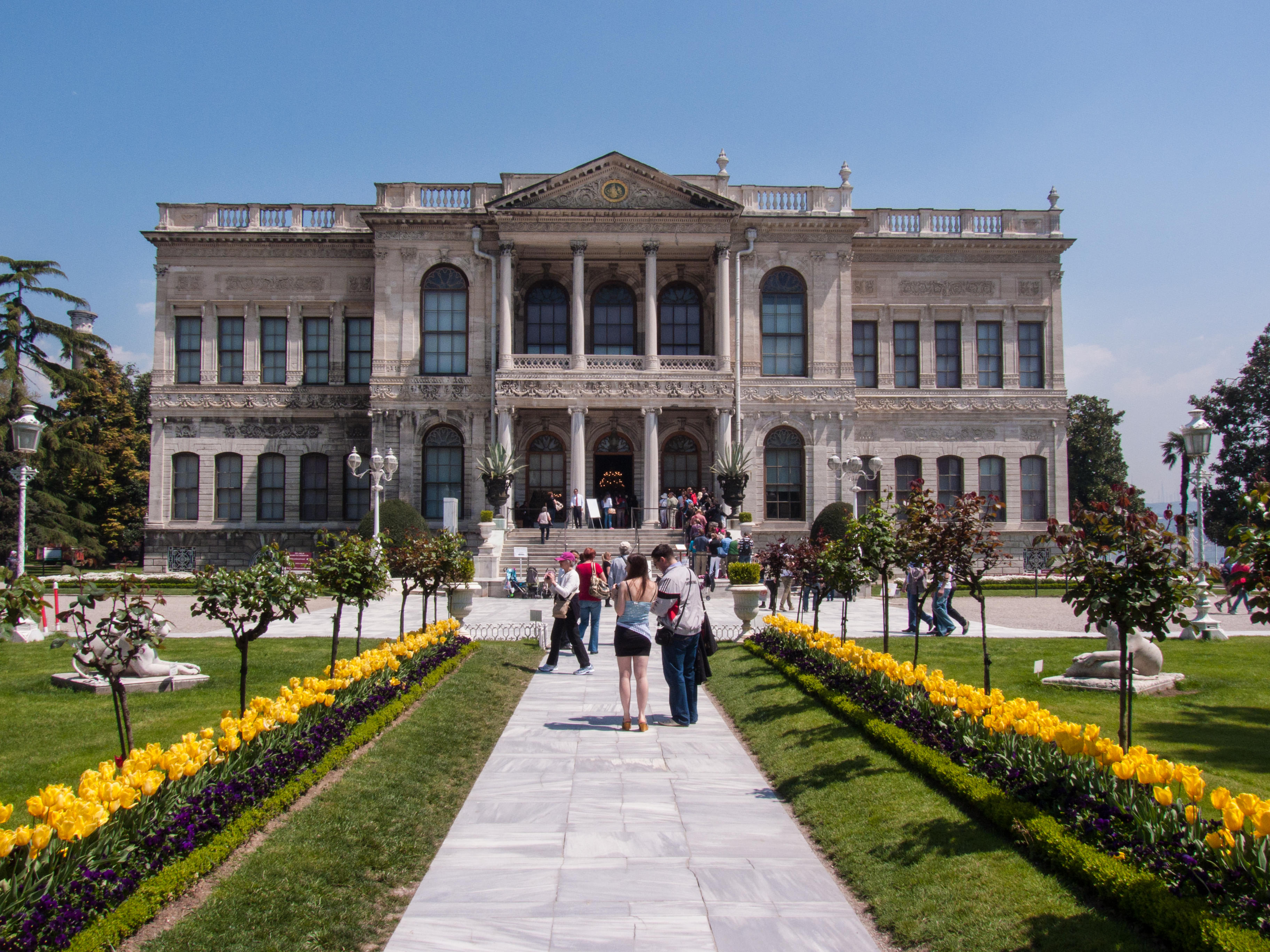 Dolmabahce Palace front view