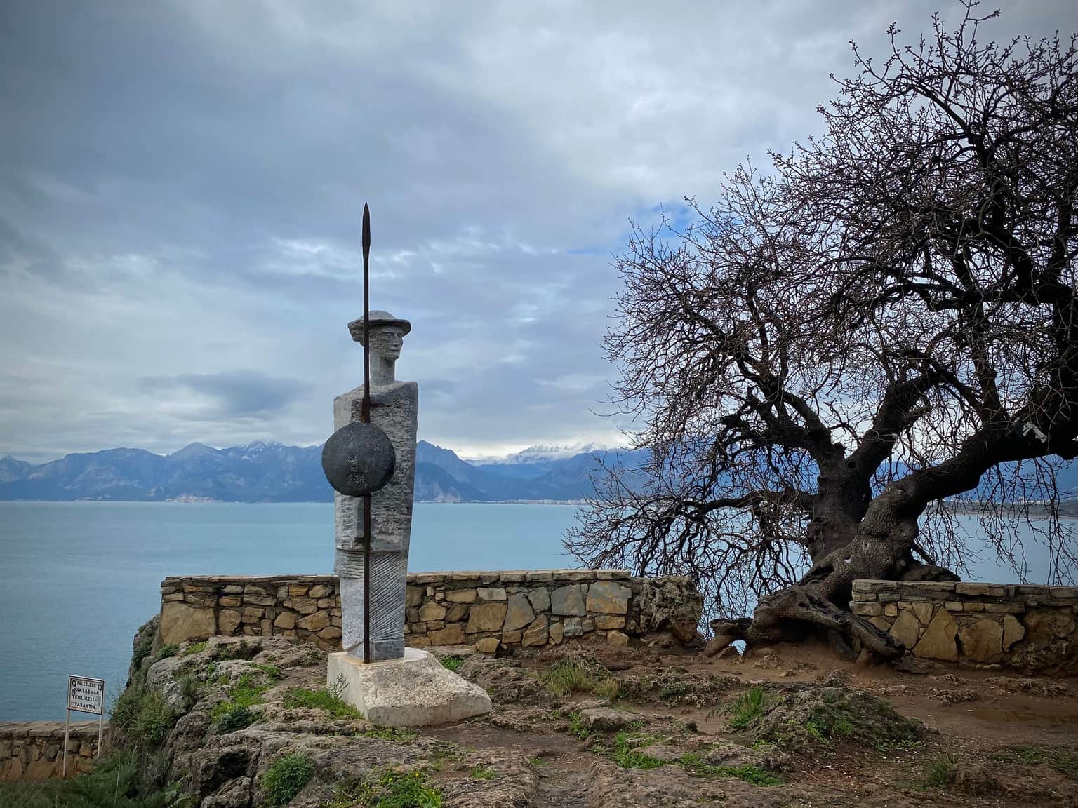 Admire the Don Quixote statue