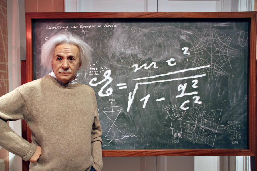 Unleash your inner genius as you stand alongside Albert Einstein