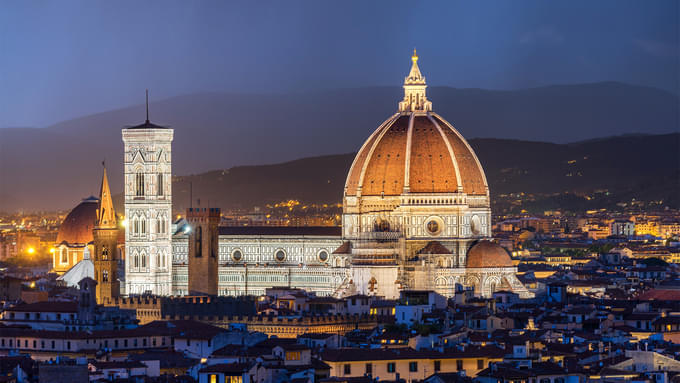 Perfect shot of the Dome and Florence's stunning cityscape