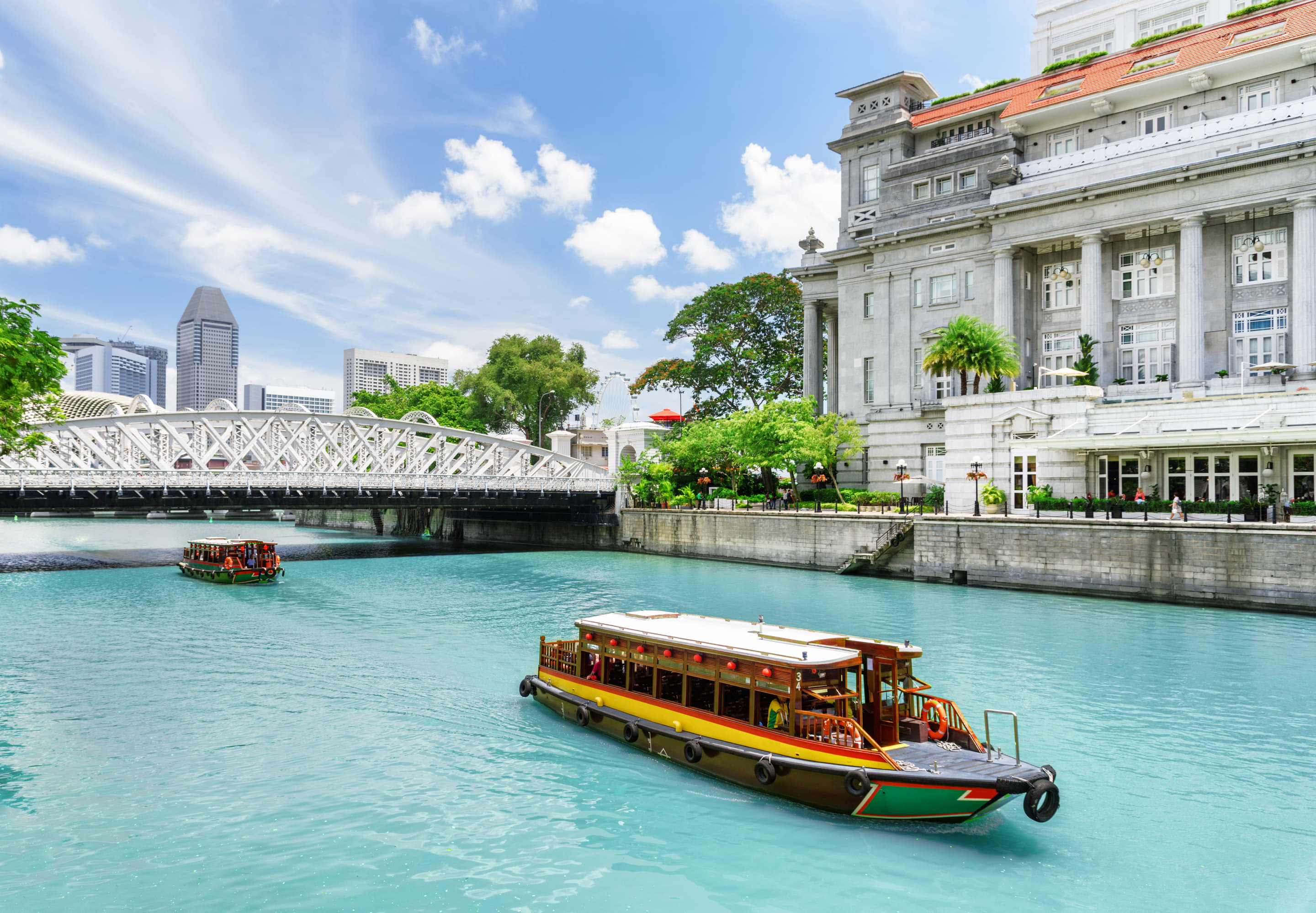 Scenic view of Singapore River
