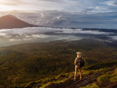 Enjoy the picturesque view from Mount Agung