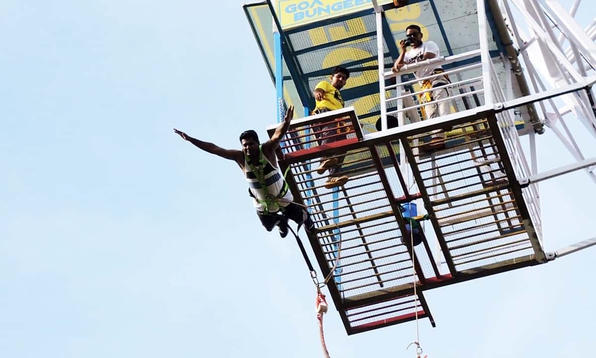 Bungee Jumping in North Goa | Use THRILLO150 for Flat 150 Off
