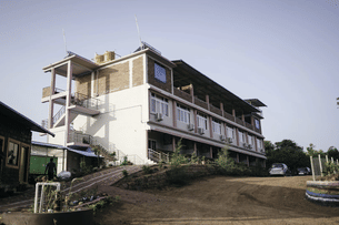 Facade view of the homestay