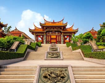 Stone steps leading to A-Ma Temple