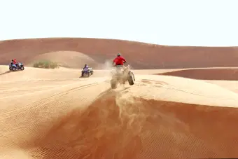 Feel the thrill as you zoom across the vast, golden dunes of the Thar Desert