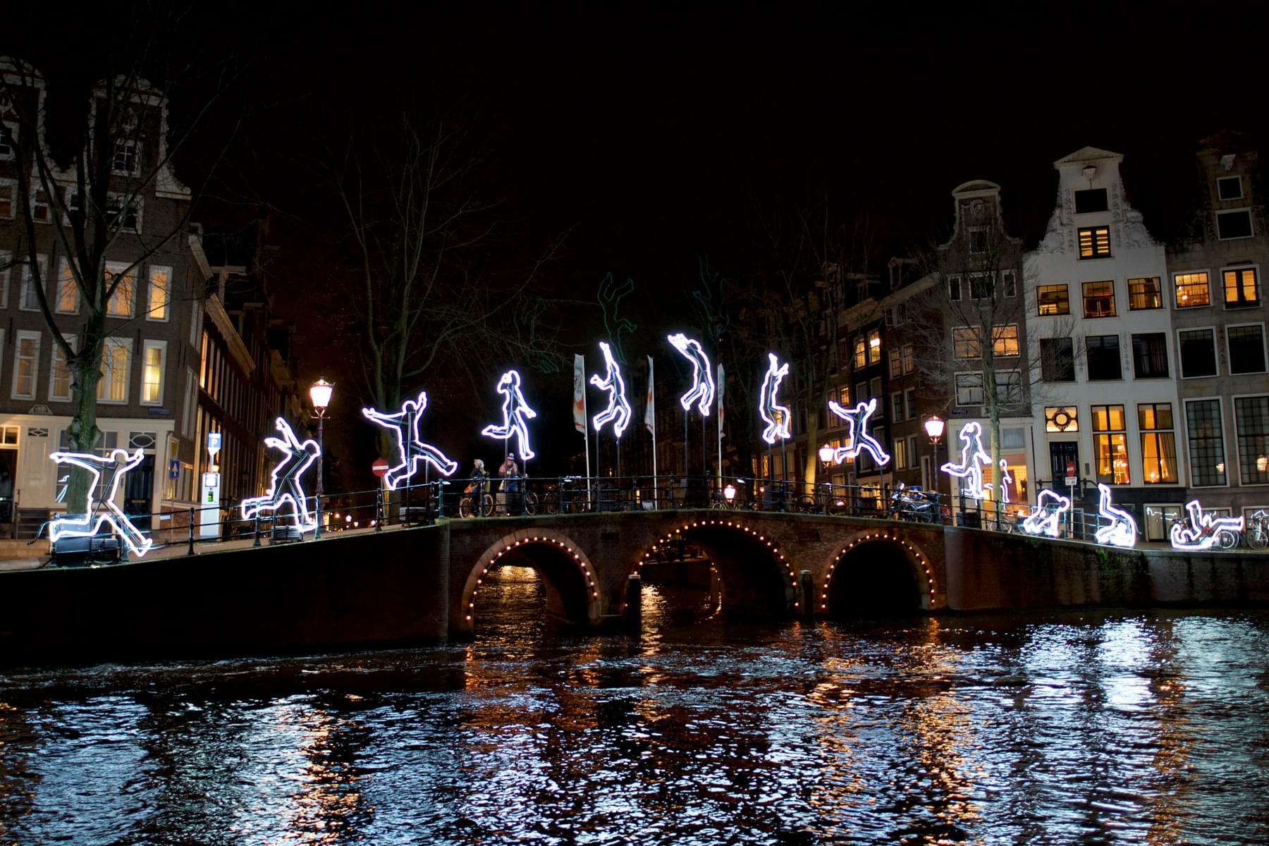 Admire Amsterdam during the annual Amsterdam Lights Festival