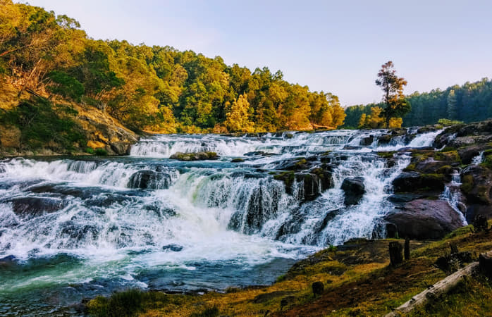 Witness the cascading Pykara Waterfalls