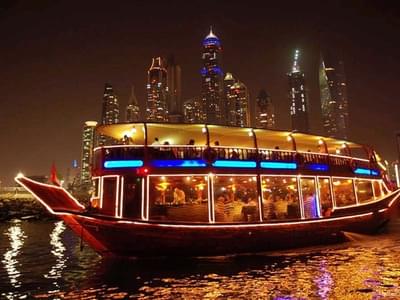 Witness the shimmering Dubai Skyline