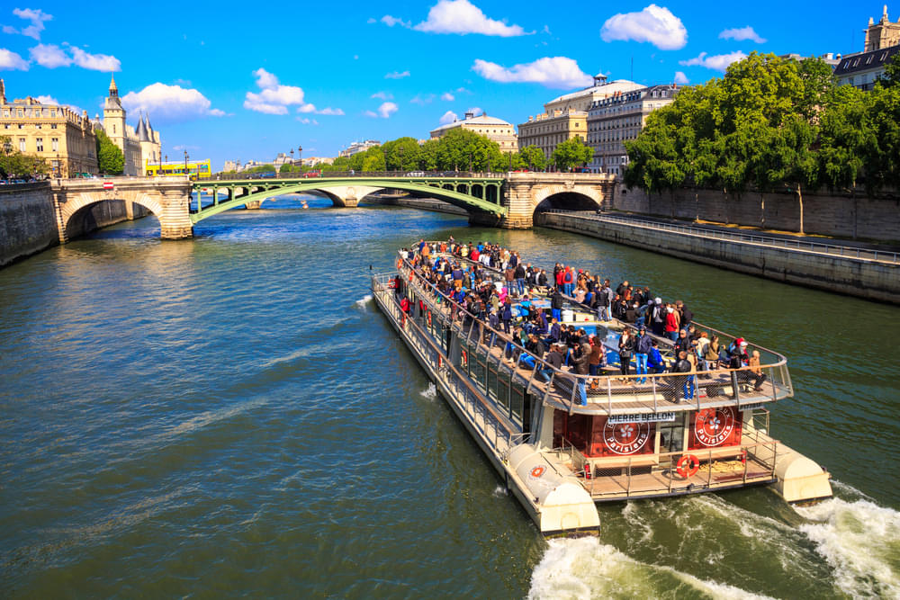 Cruise along the Seine River and witness the beauty of the city