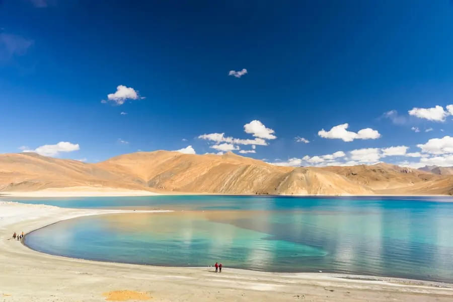 Admire the pristine beauty of Blue Pangong Tso Lake in Ladakh