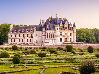 Visit the beautiful Château de Chenonceau, famous for its unique architecture