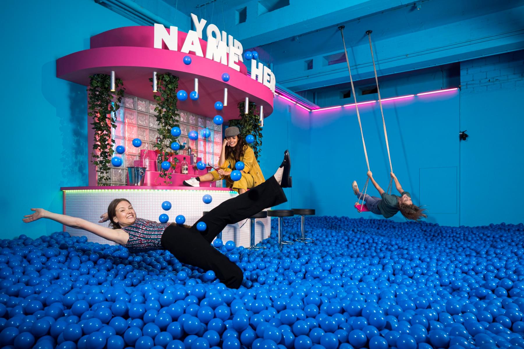 Jump into the giant ball-pit and click some fun photographs with your loved ones
