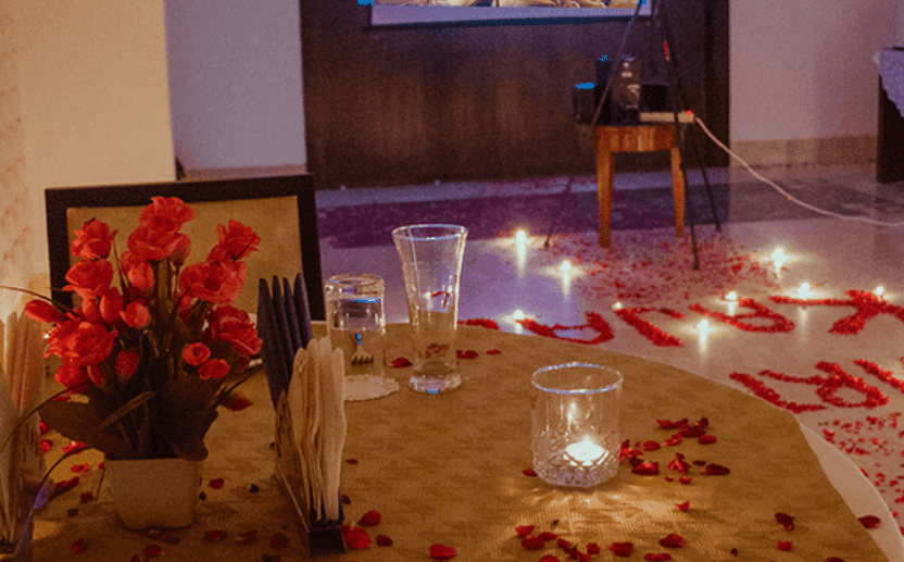 Candlelight Dinner With Private Movie Screening in New Delhi Image