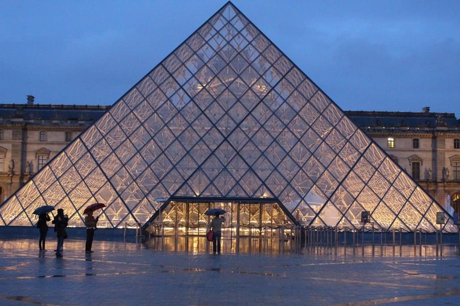See the iconic Louvre Pyramid, a symbol of architectural brilliance