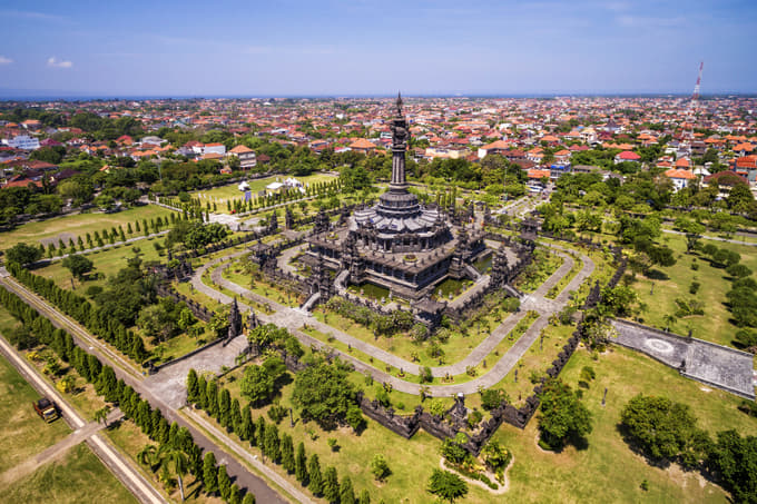 Bajra Sandhi Monument, Aerial View