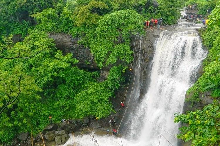 Bhivpuri Waterfall Rappelling Image