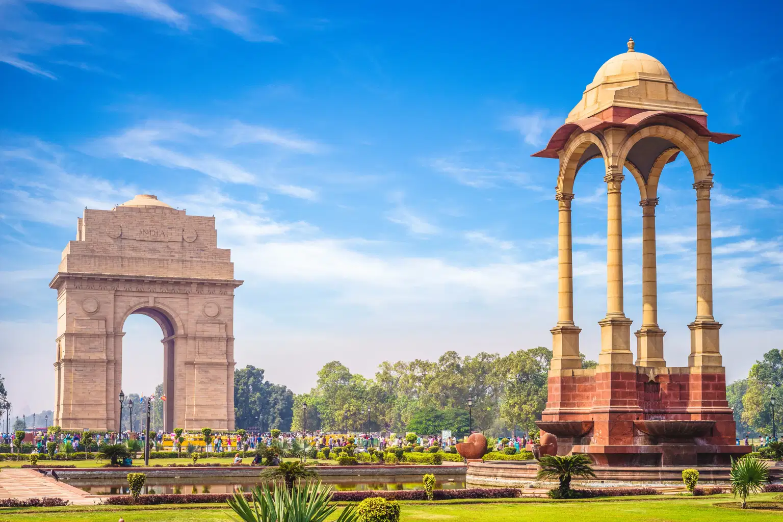 India Gate and The Canopy in New Delhi